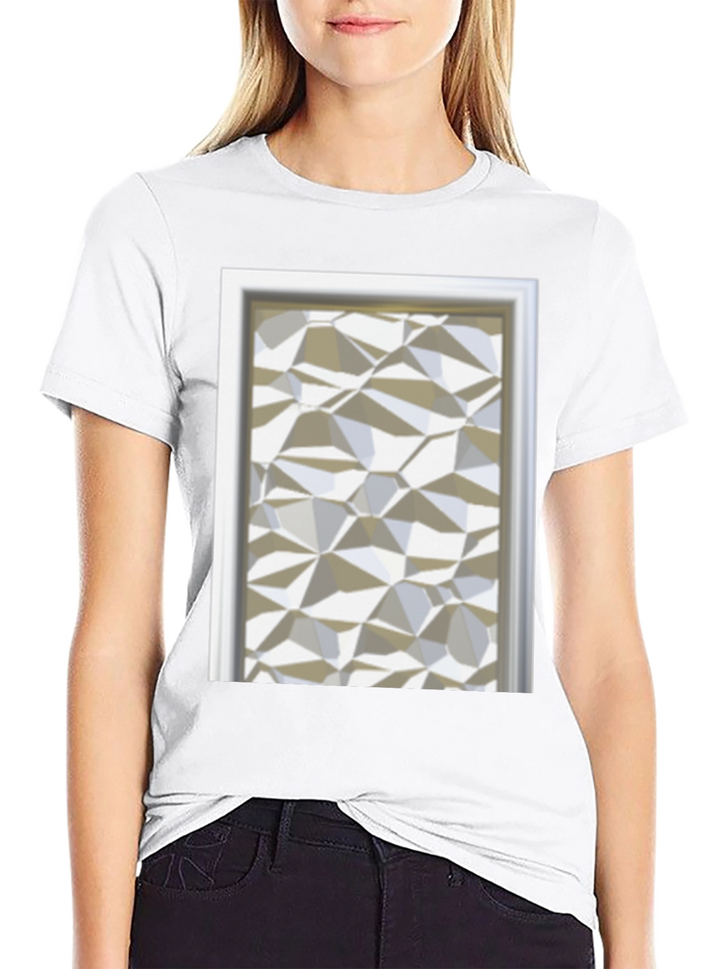 Abstract Geometric Pattern T-Shirt - Modern Art Tee