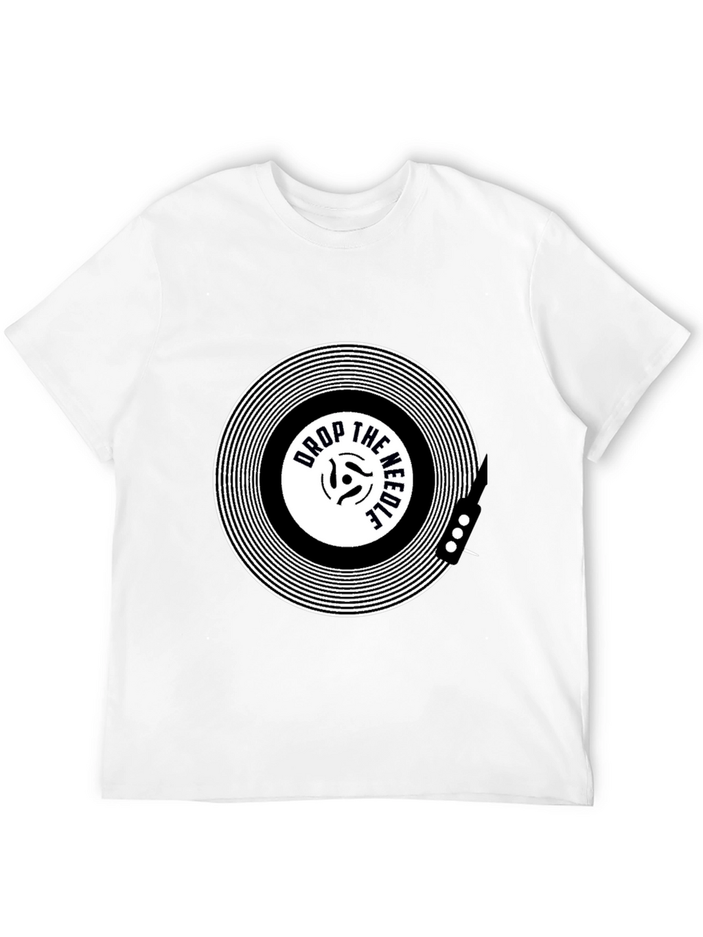 Drop the Needle Black Graphic Tee