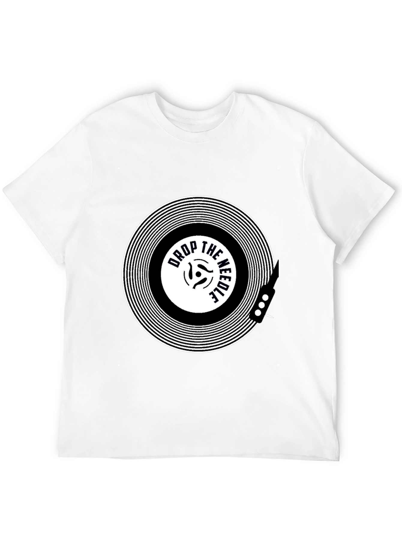 Drop the Needle Black Graphic Tee