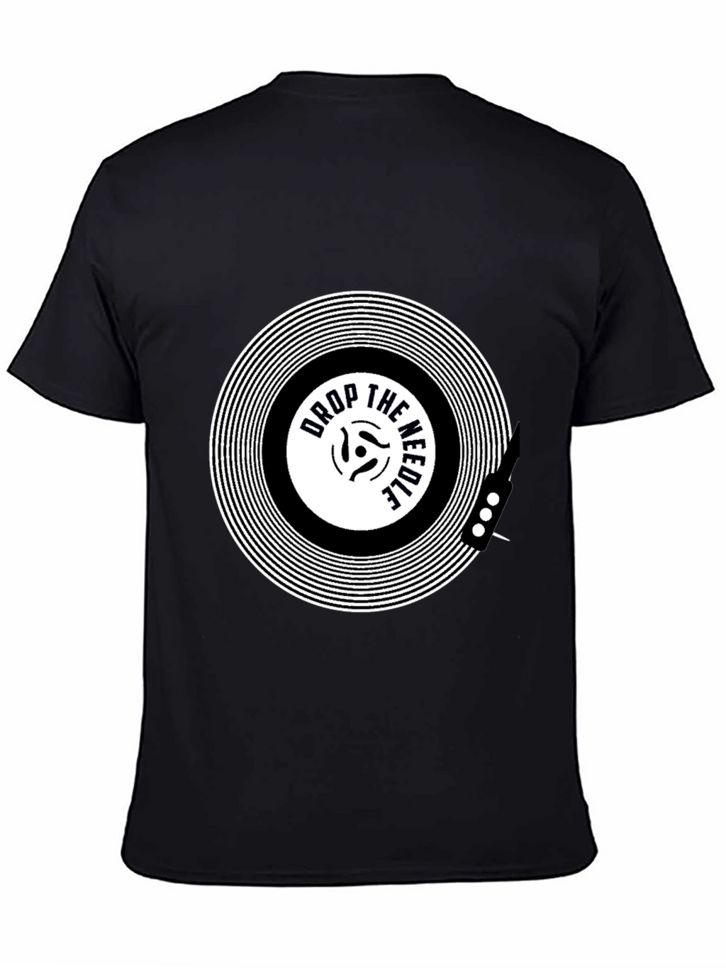 Drop the Needle Black Graphic Tee