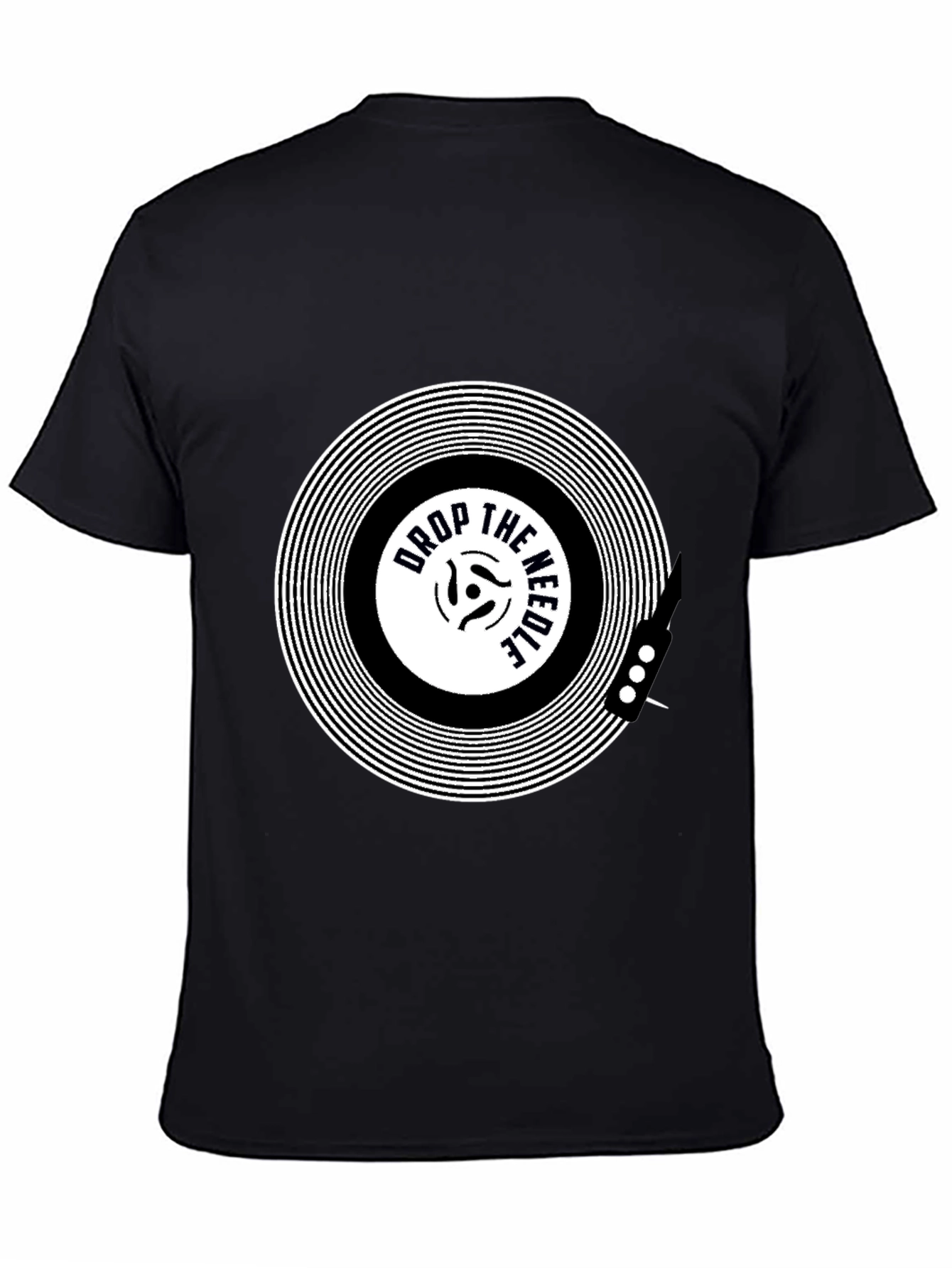 Drop the Needle Black Graphic Tee