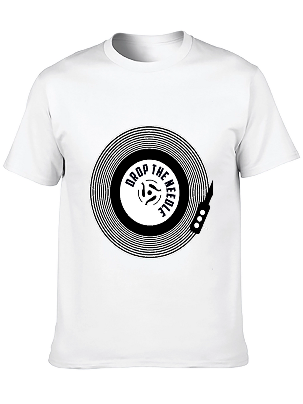 Drop the Needle Black Graphic Tee