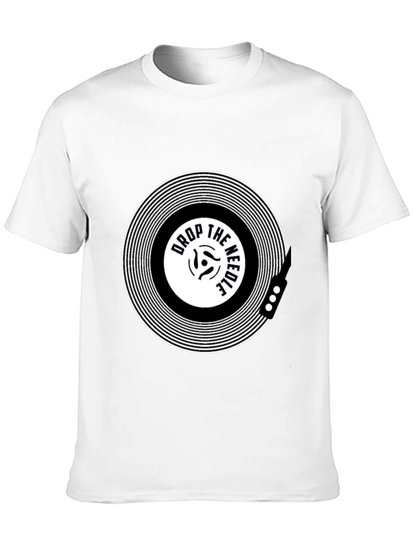 Drop the Needle Black Graphic Tee