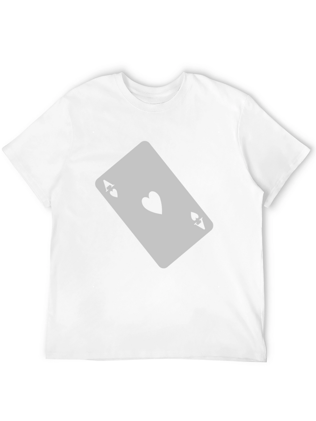 Ace of Hearts Graphic T-Shirt - Black Casual Tee