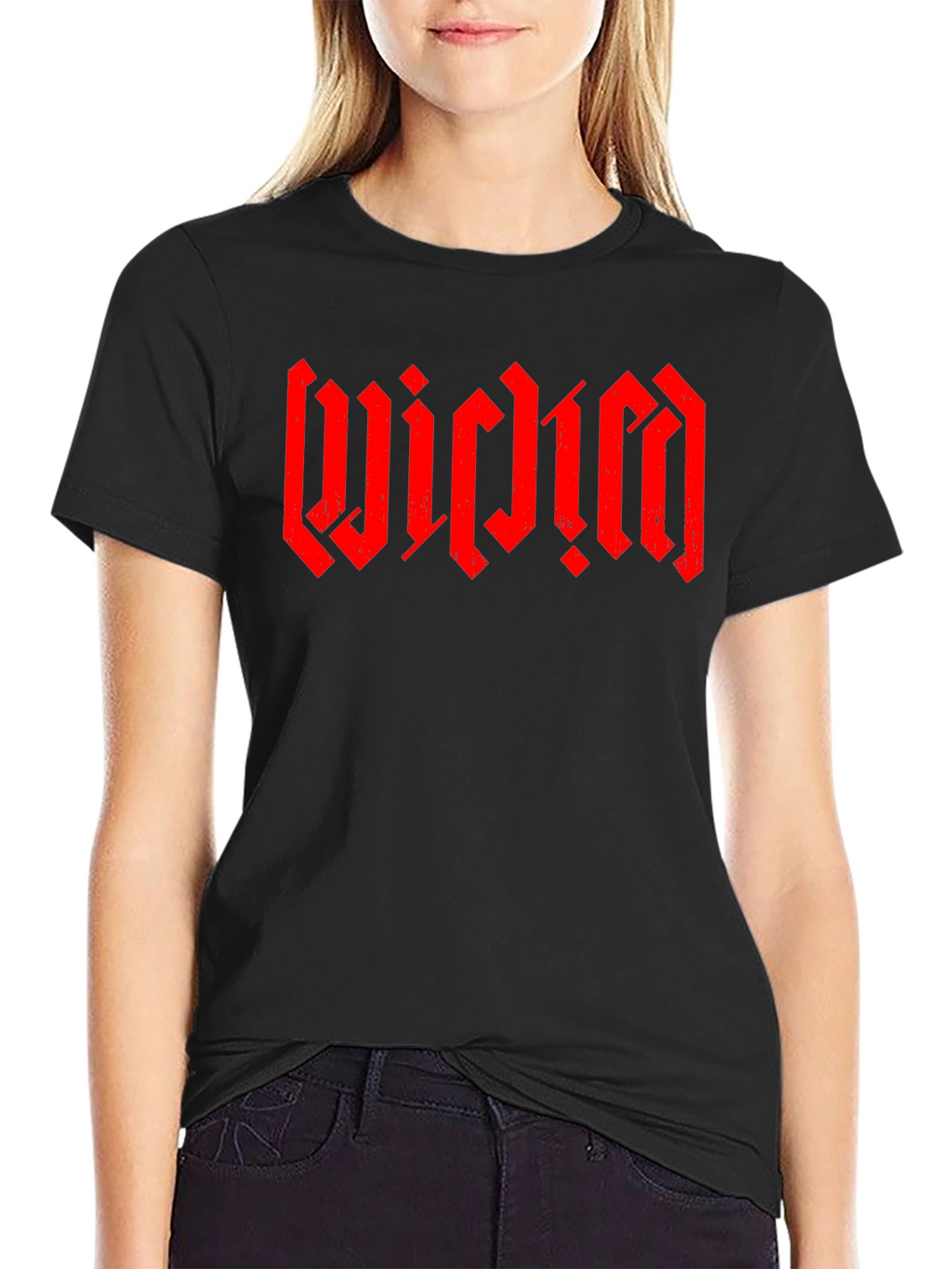 WICIDM Gothic Font Black T-Shirt