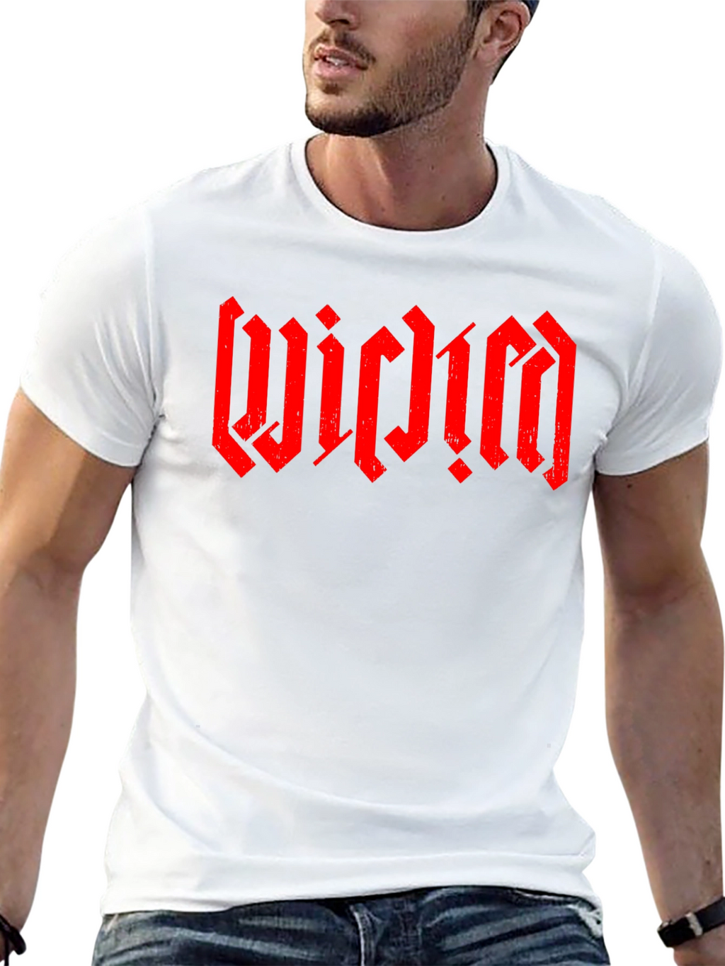 WICIDM Gothic Font Black T-Shirt