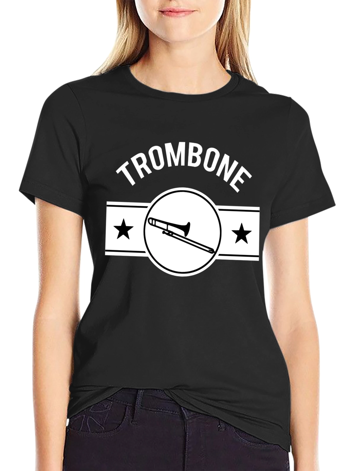 Trombone Graphic Tee - Musicians Gift