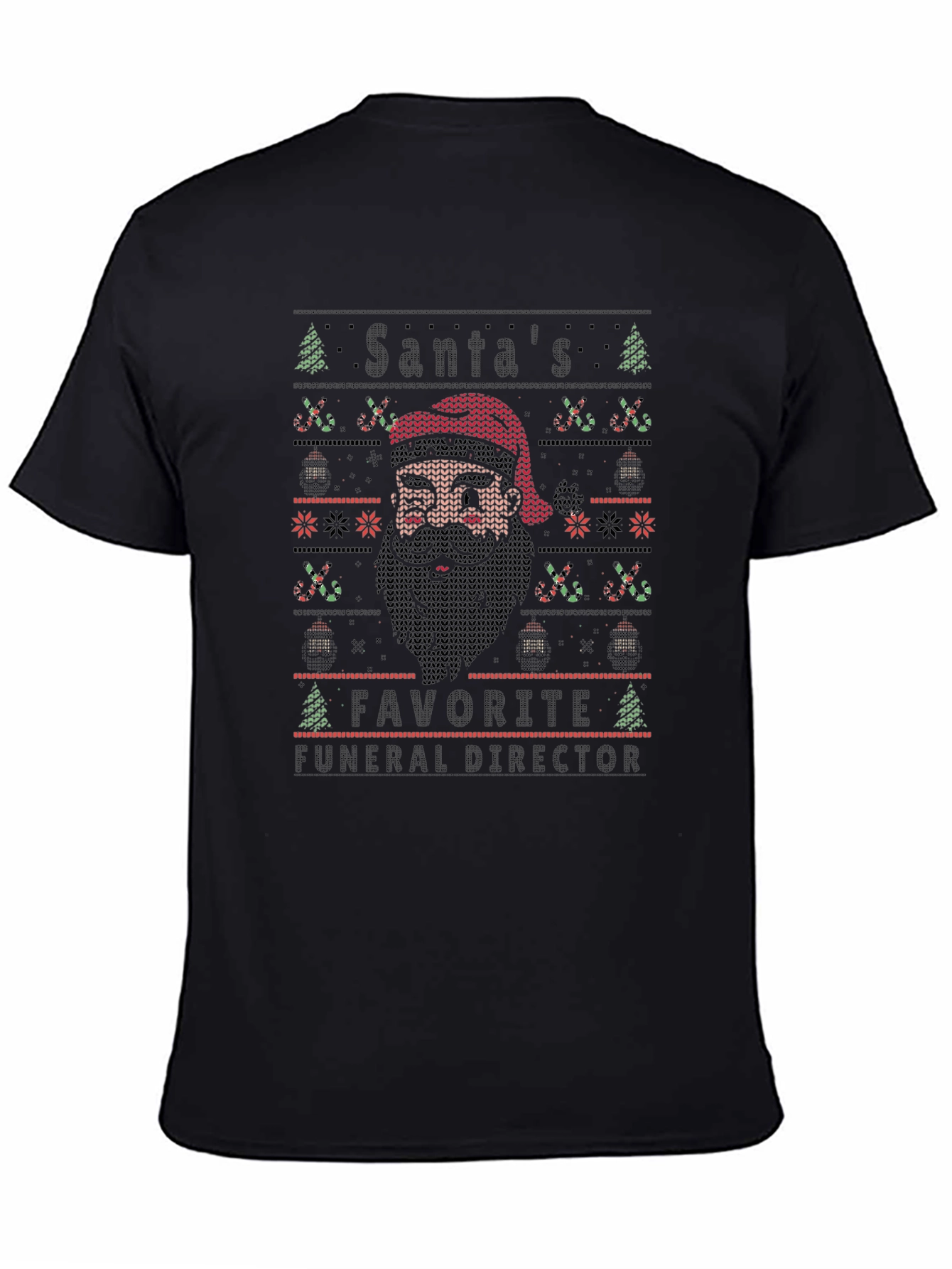 Santas Favorite Funeral Director Ugly Christmas Sweater T-Shirt