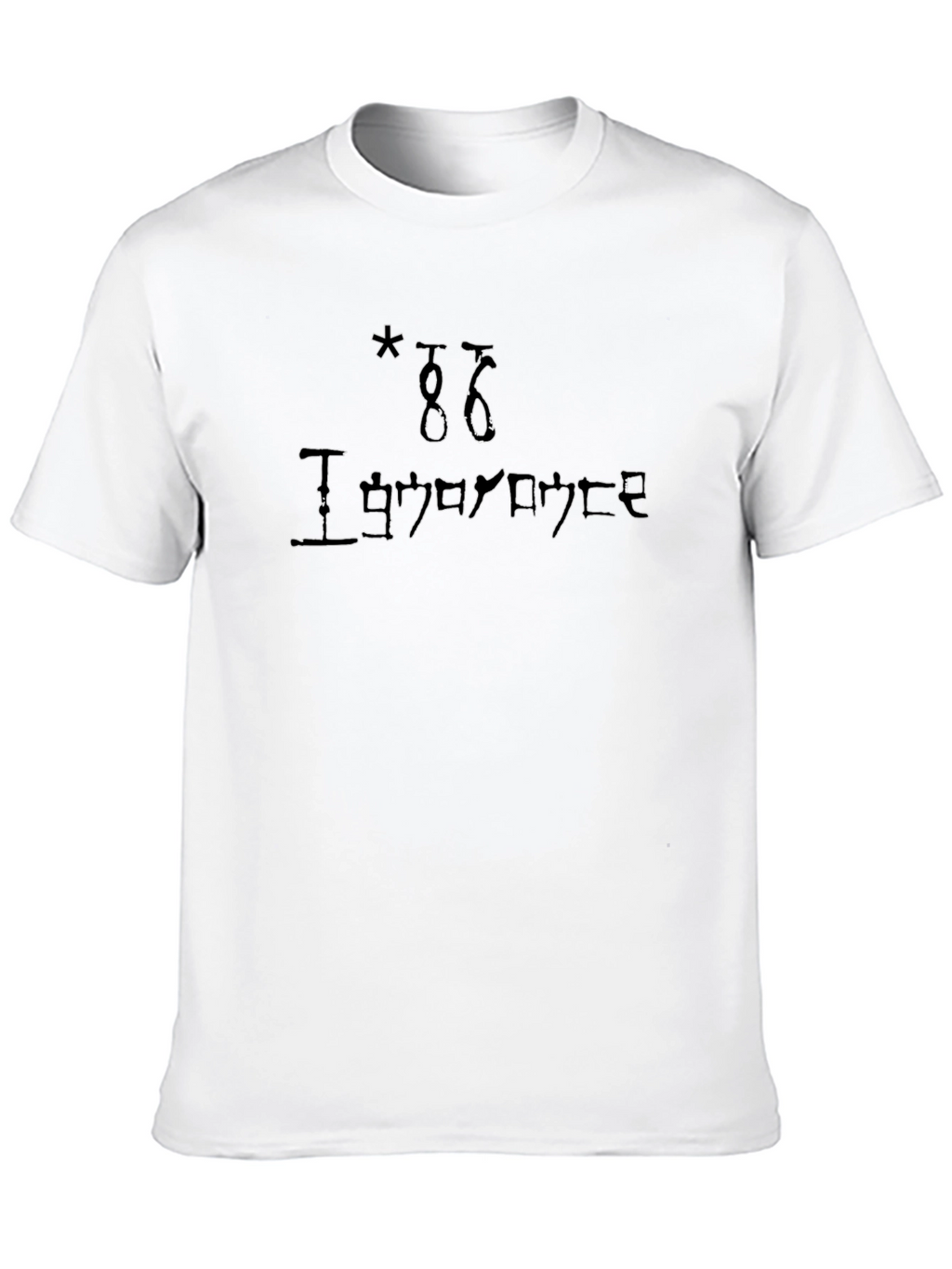 Ignorance Black T-Shirt - Unique Design