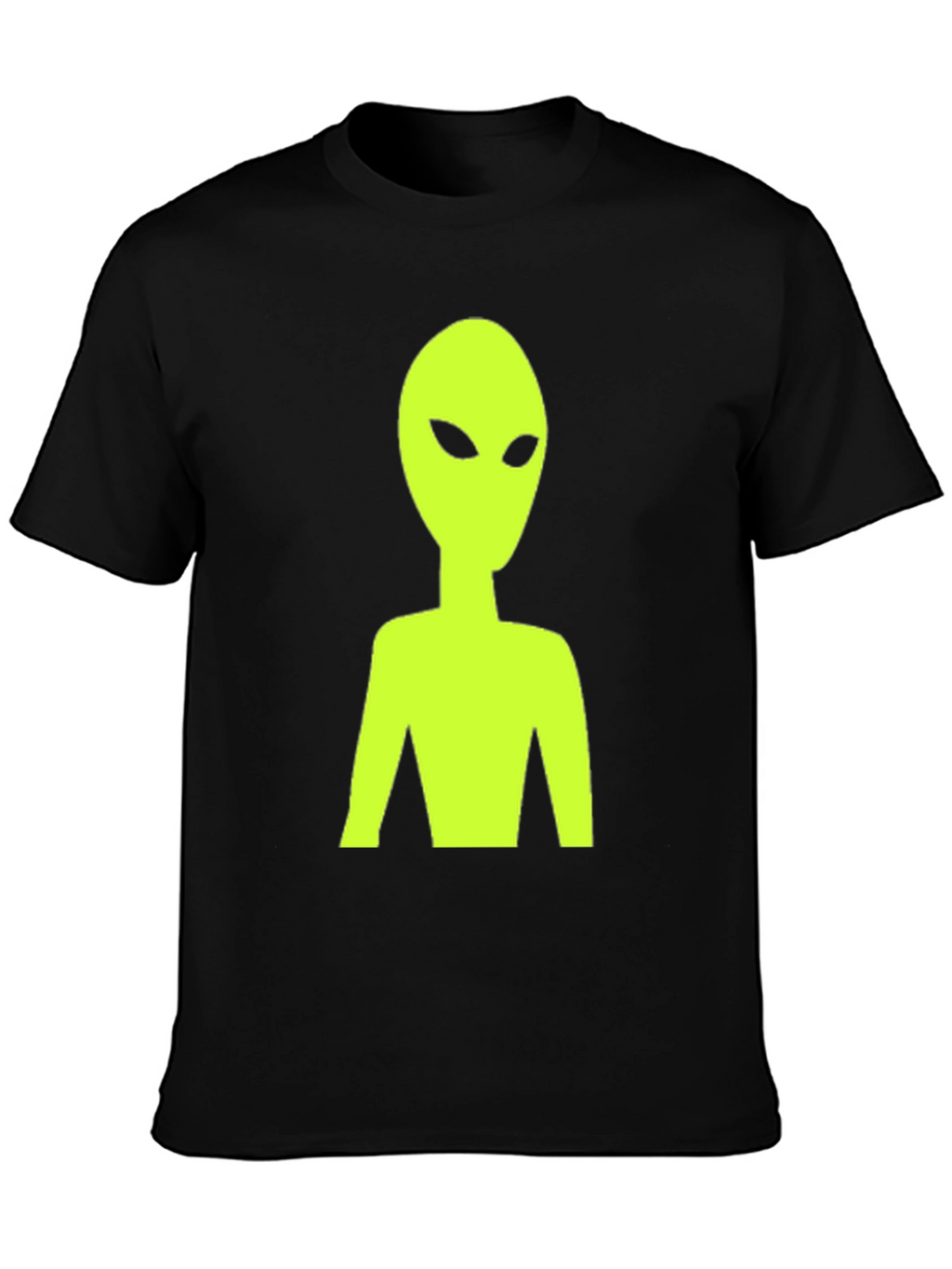 Alien Graphic Tee - Black Crew Neck