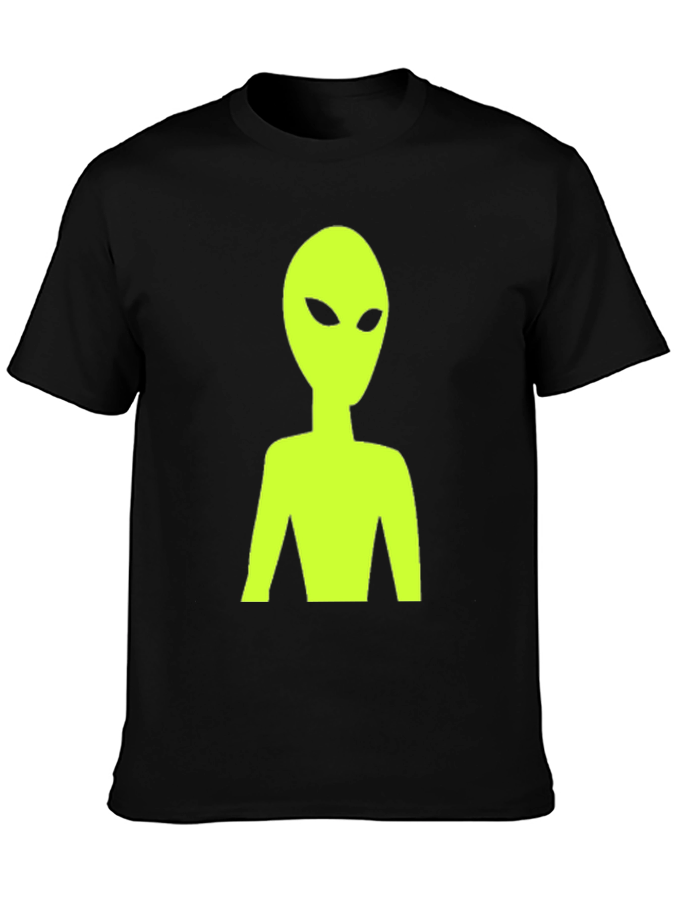 Alien Graphic Tee - Black Crew Neck