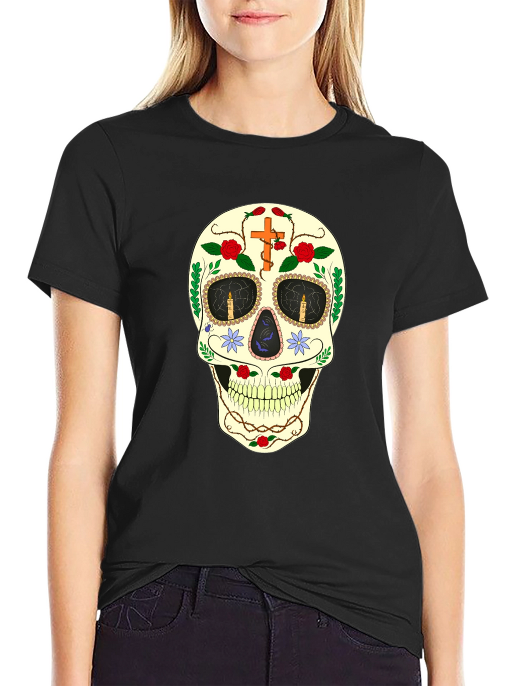 Sugar Skull Black T-Shirt