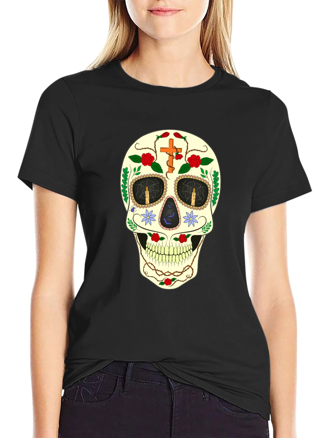 Sugar Skull Black T-Shirt