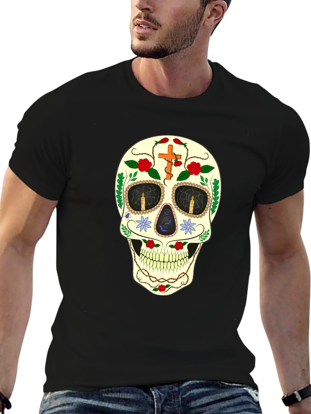 Sugar Skull Black T-Shirt