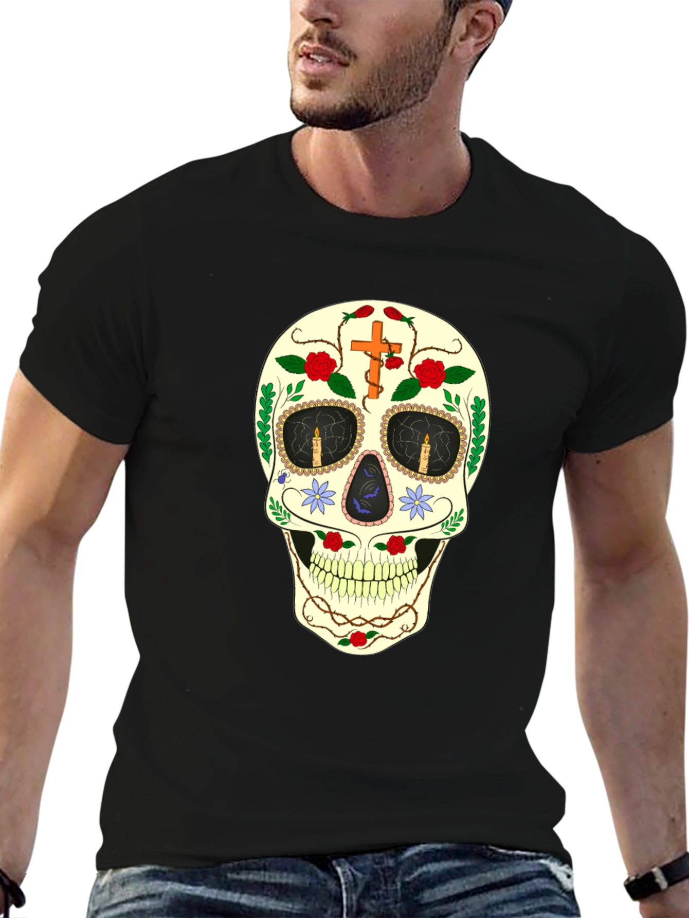 Sugar Skull Black T-Shirt