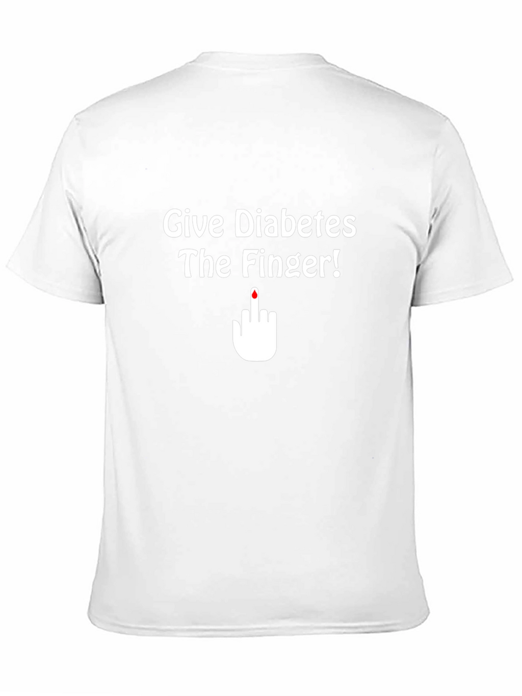 Give Diabetes the Finger T-Shirt Black