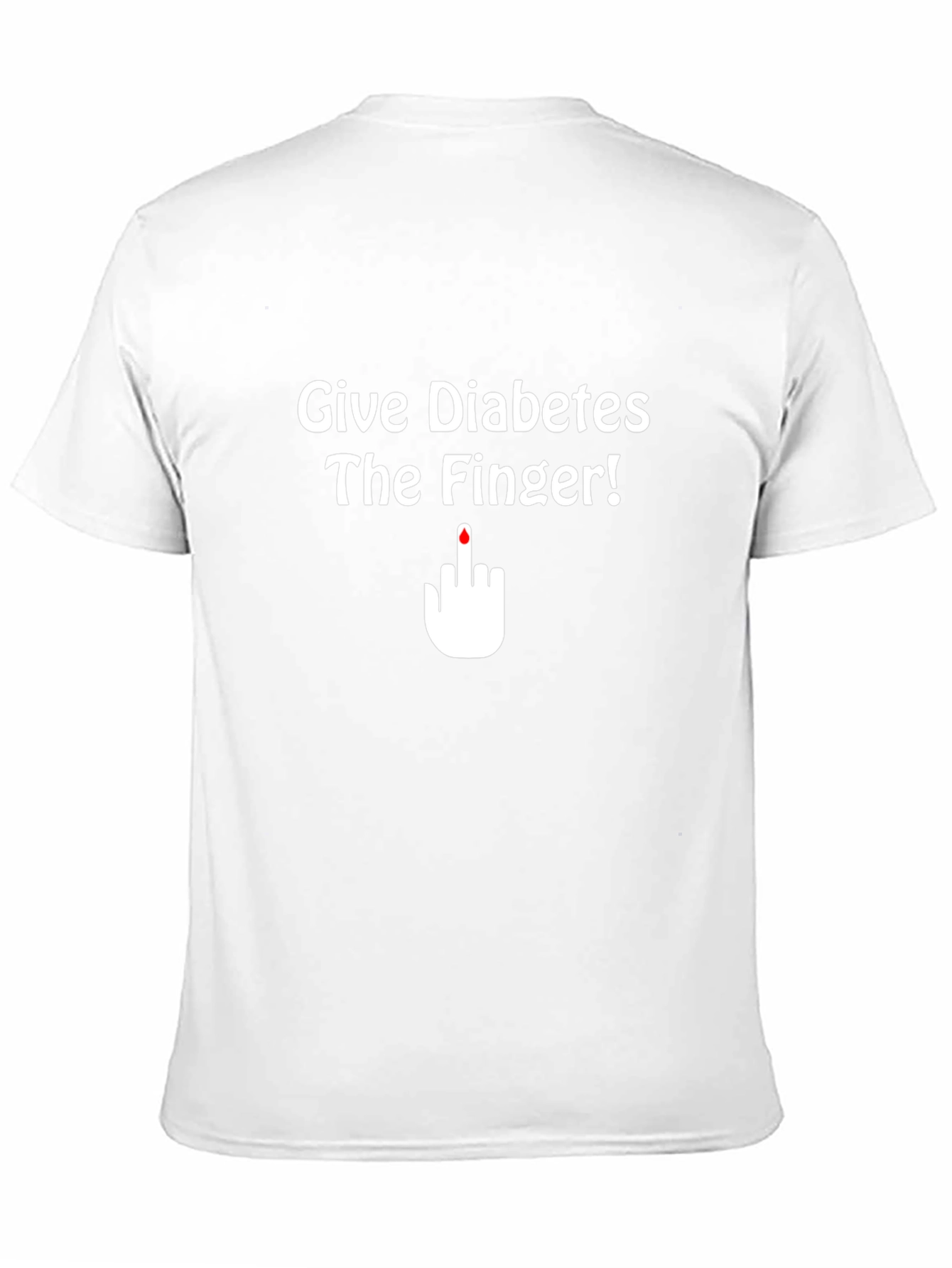 Give Diabetes the Finger T-Shirt Black