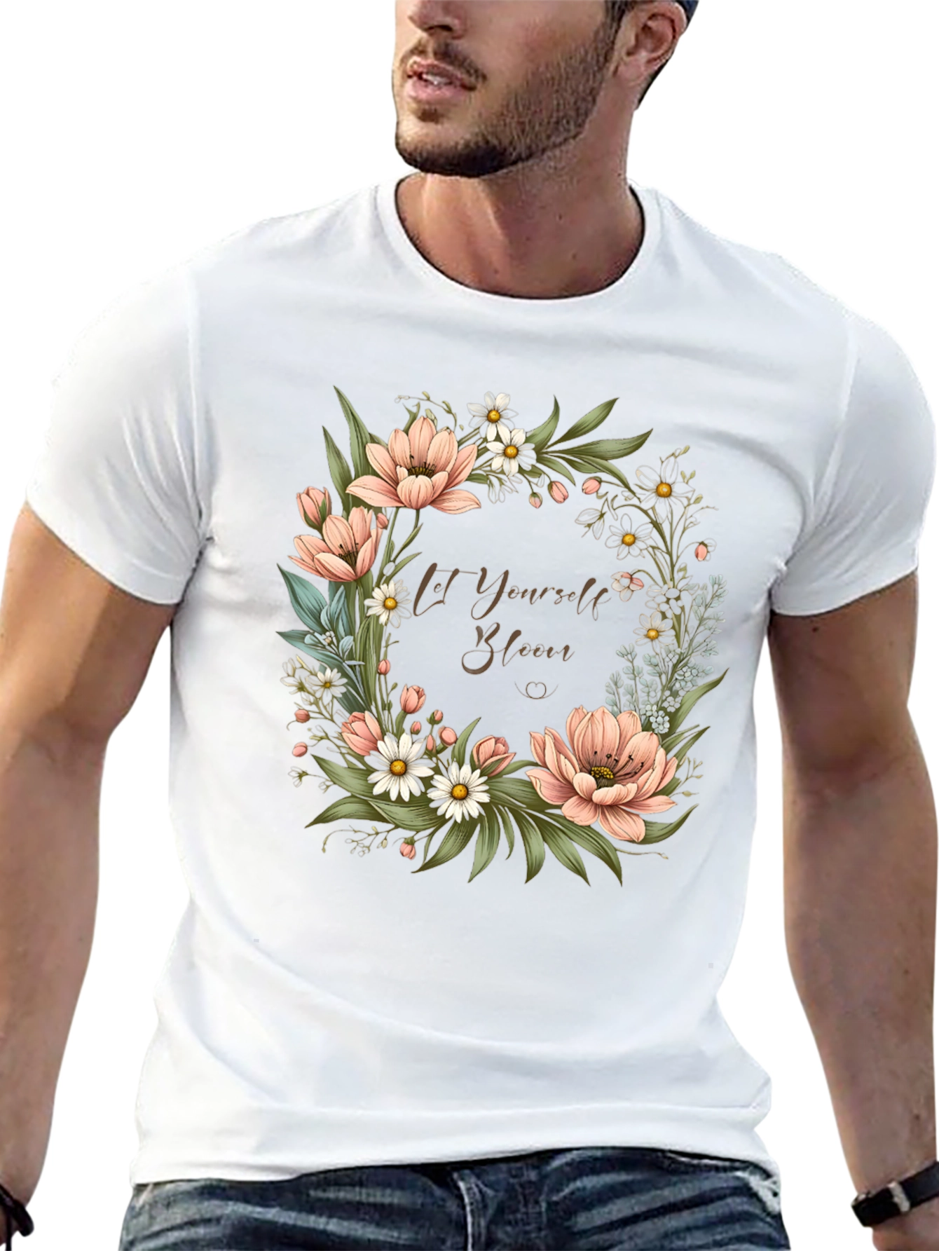 Floral Bloom T-Shirt - Let Yourself Bloom
