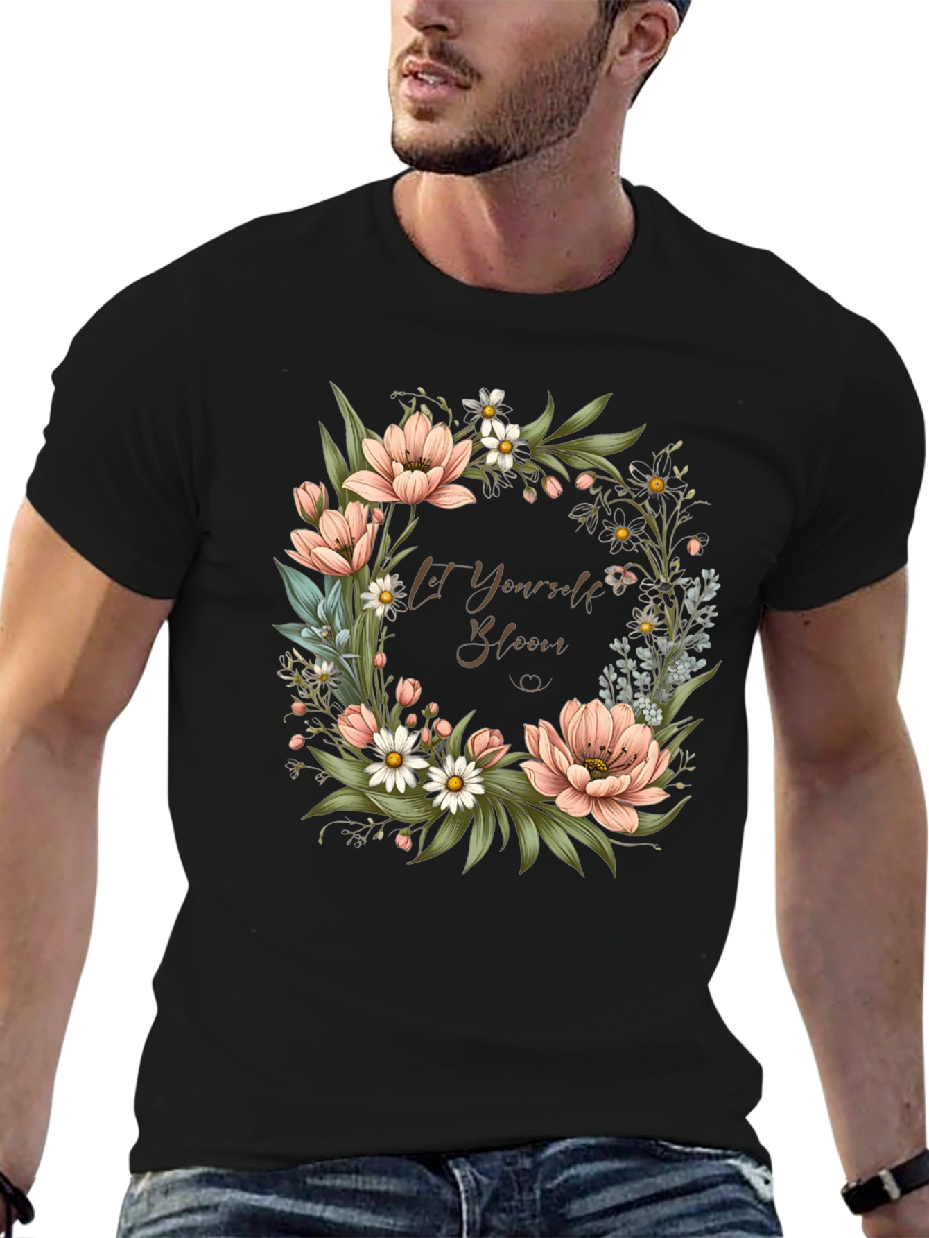 Floral Bloom T-Shirt - Let Yourself Bloom