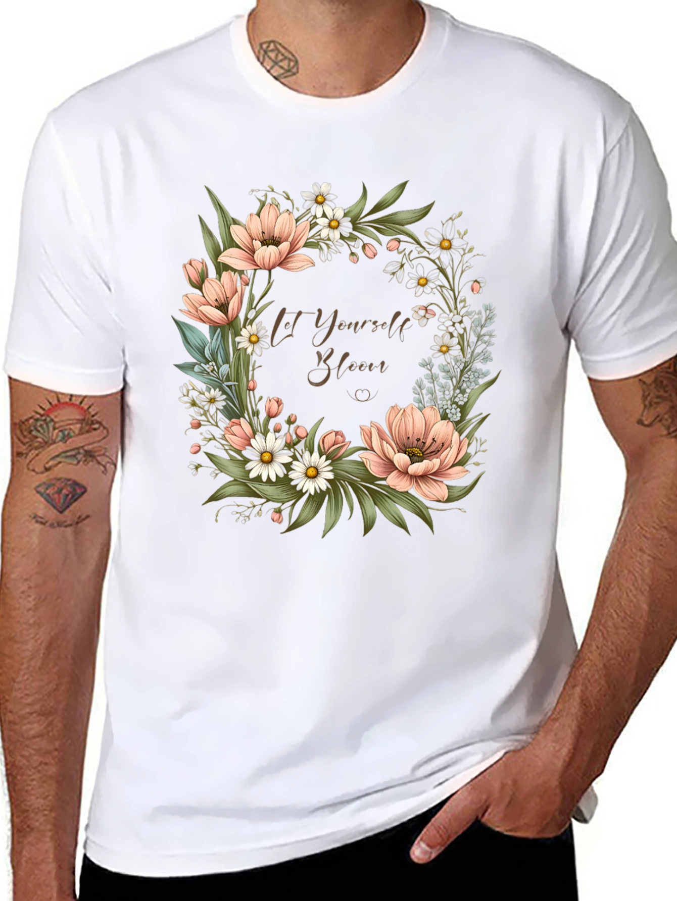 Floral Bloom T-Shirt - Let Yourself Bloom