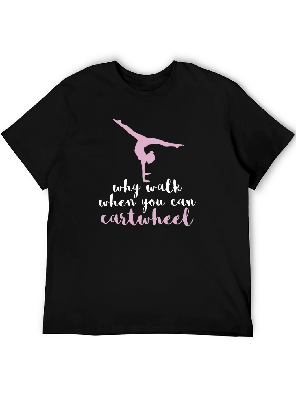 Gymnastics Cartwheel T-Shirt - Black