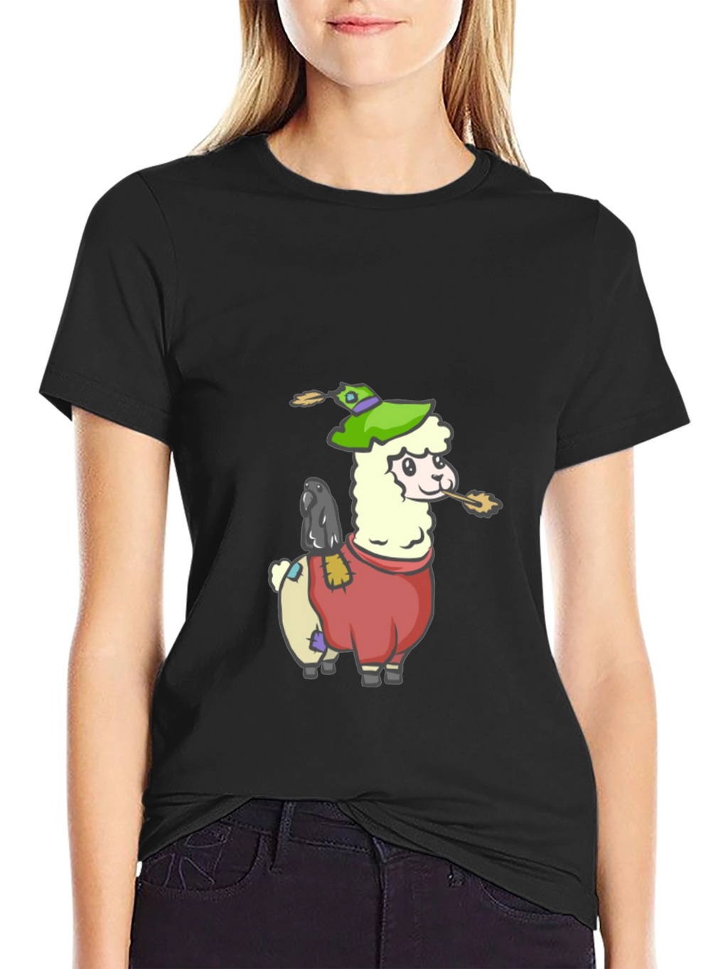 Llama Scarecrow Graphic Tee