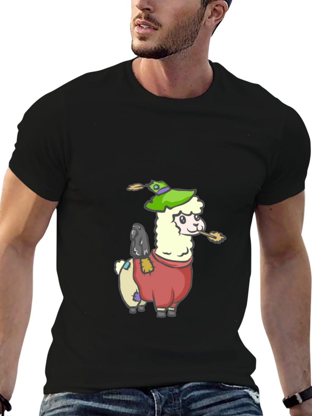 Llama Scarecrow Graphic Tee