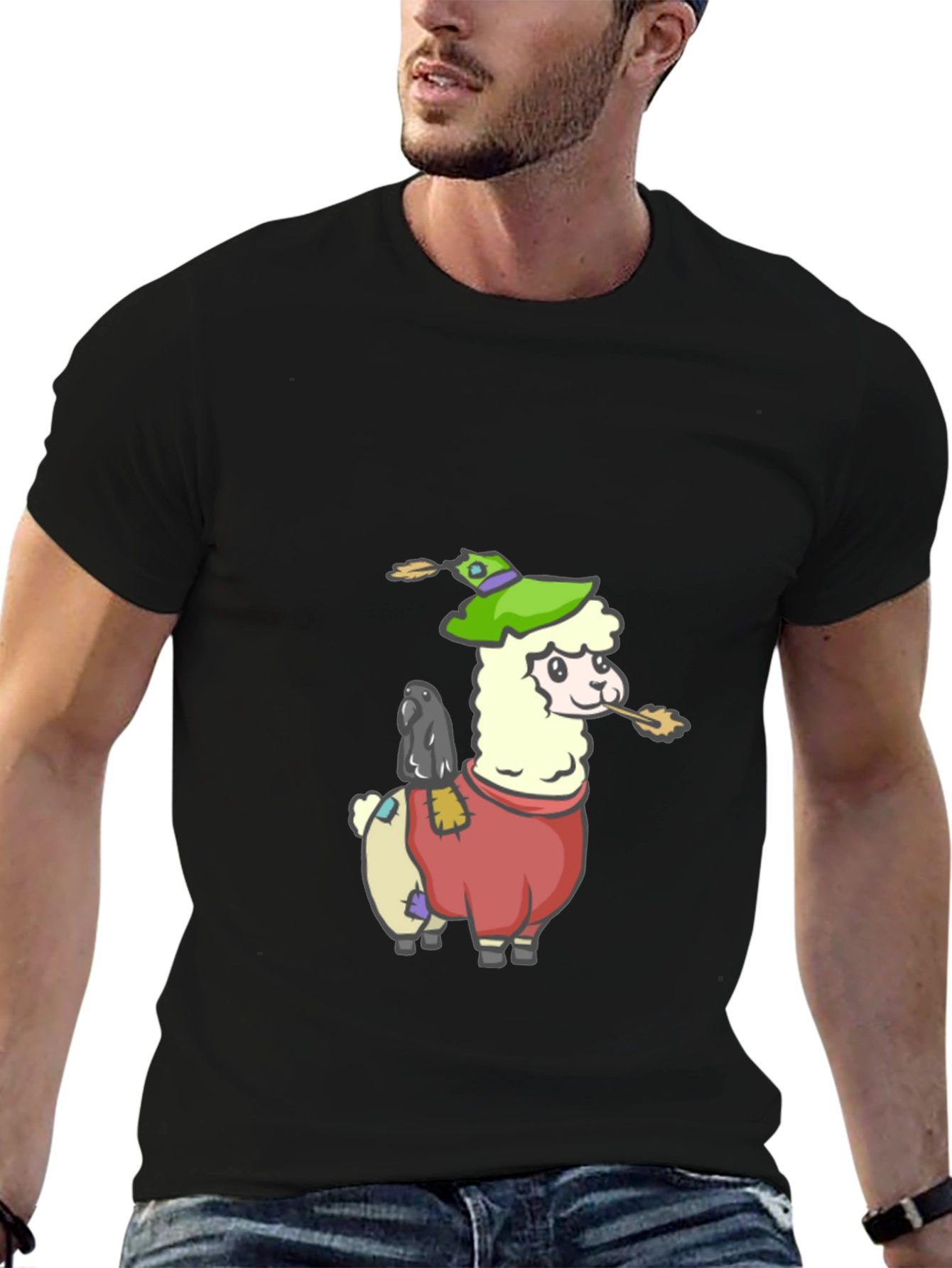 Llama Scarecrow Graphic Tee