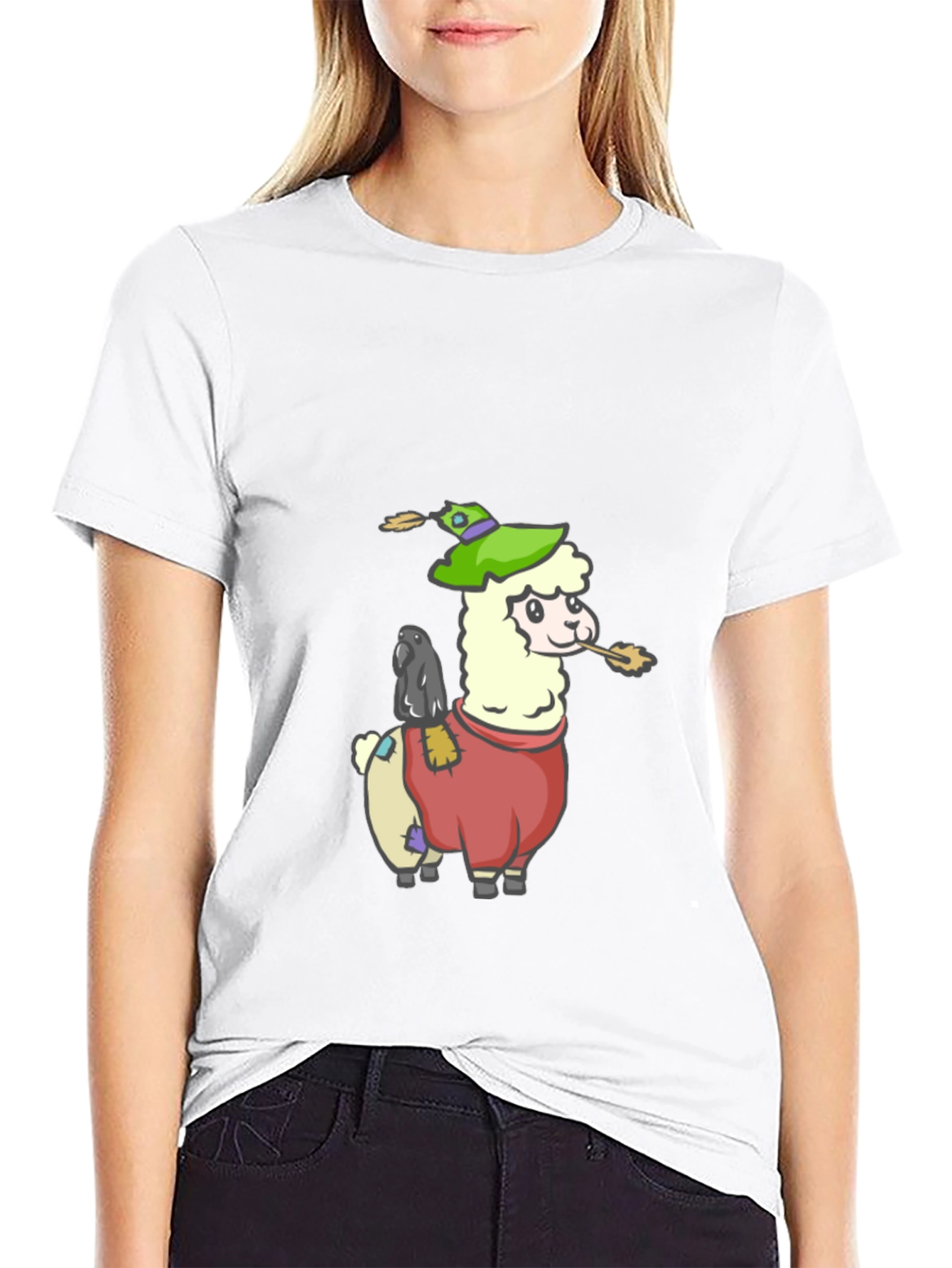 Llama Scarecrow Graphic Tee