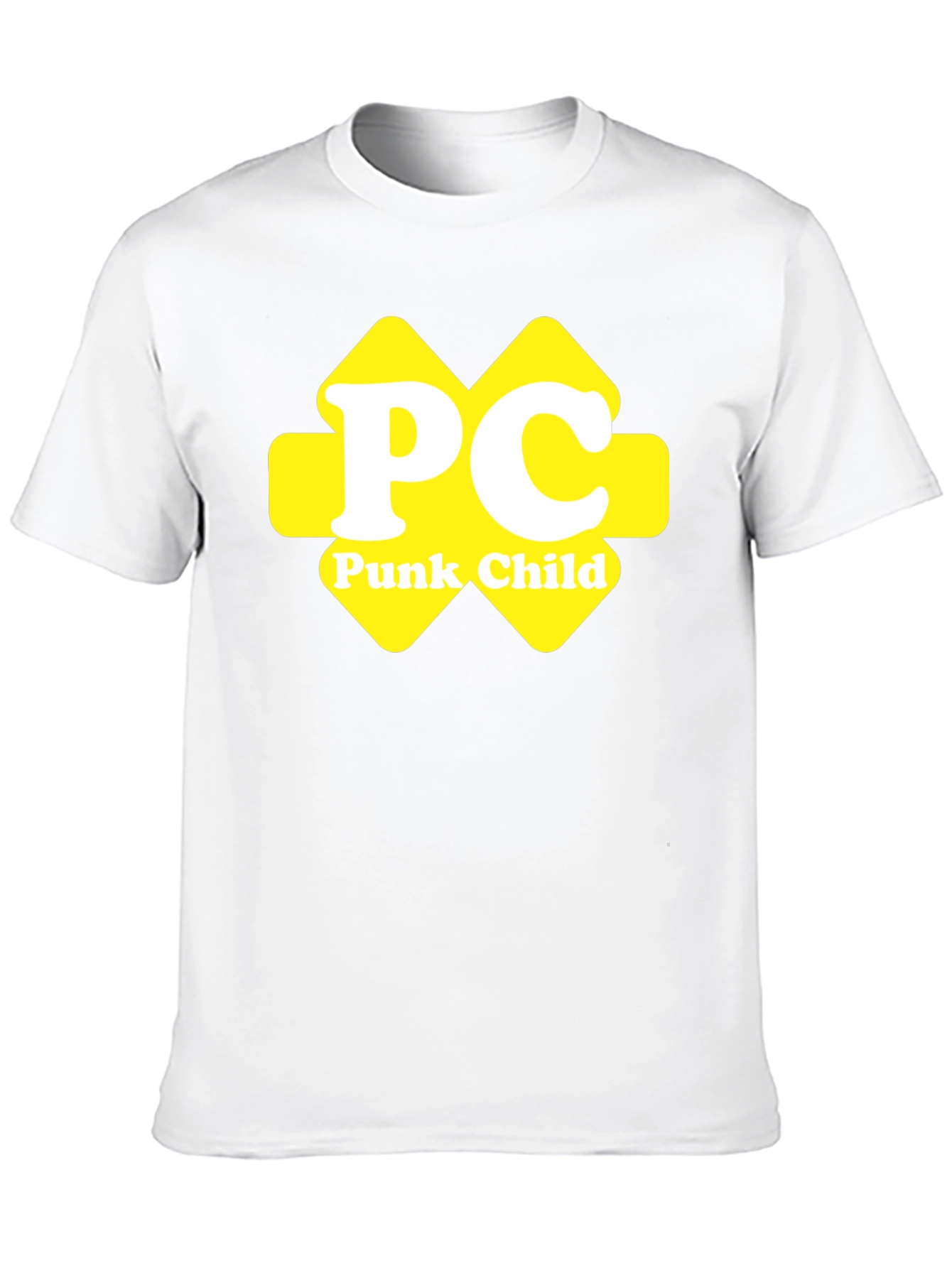 Punk Child Yellow Logo Black T-Shirt