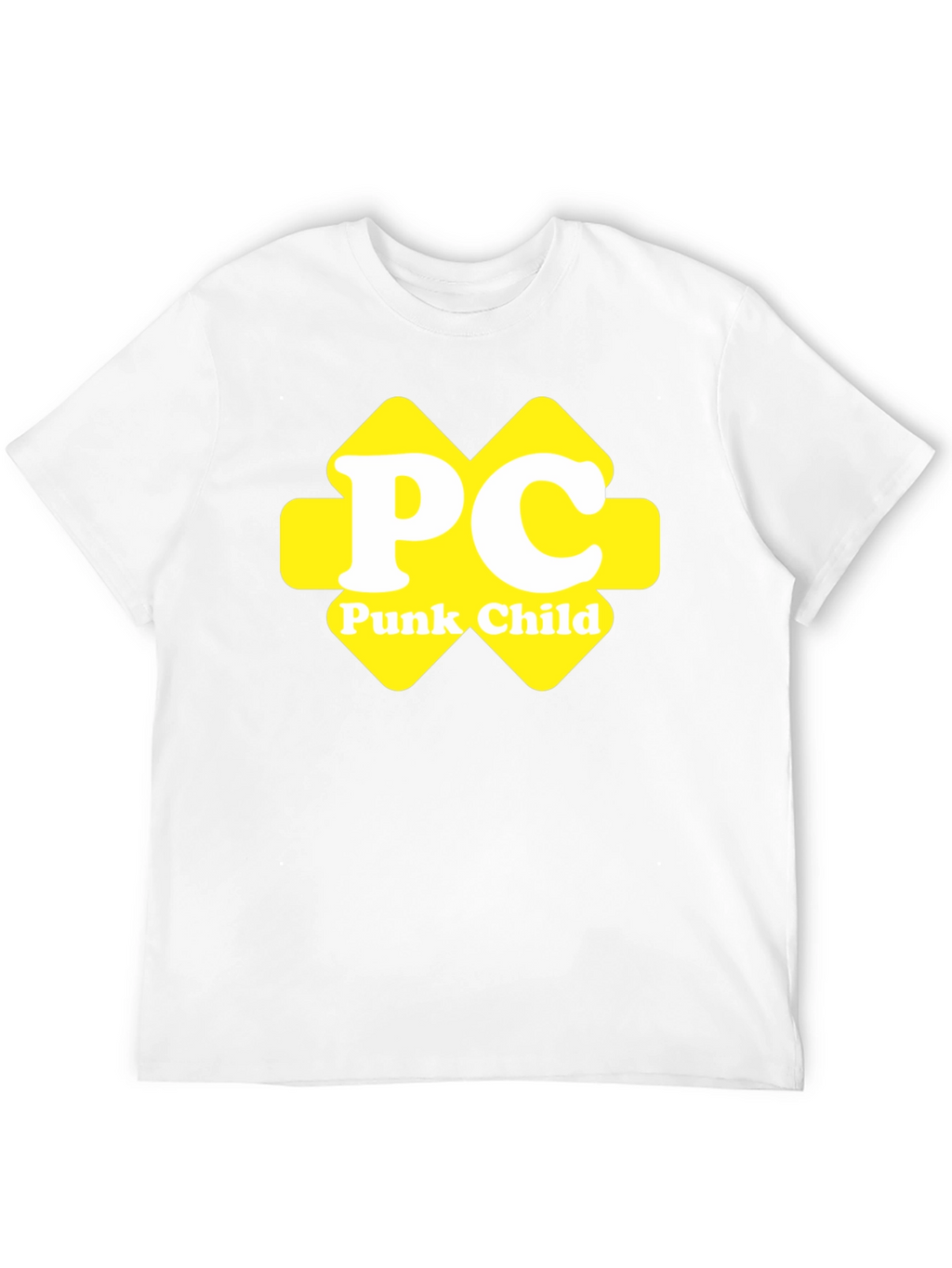 Punk Child Yellow Logo Black T-Shirt