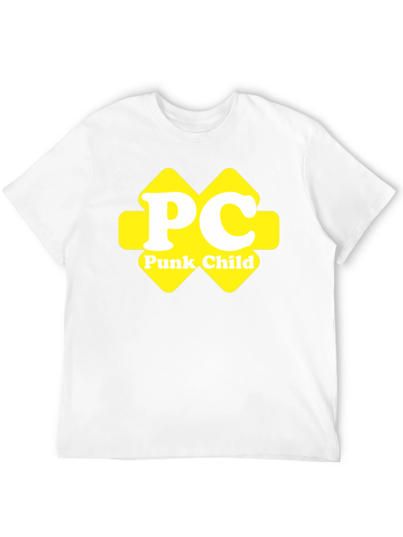 Punk Child Yellow Logo Black T-Shirt