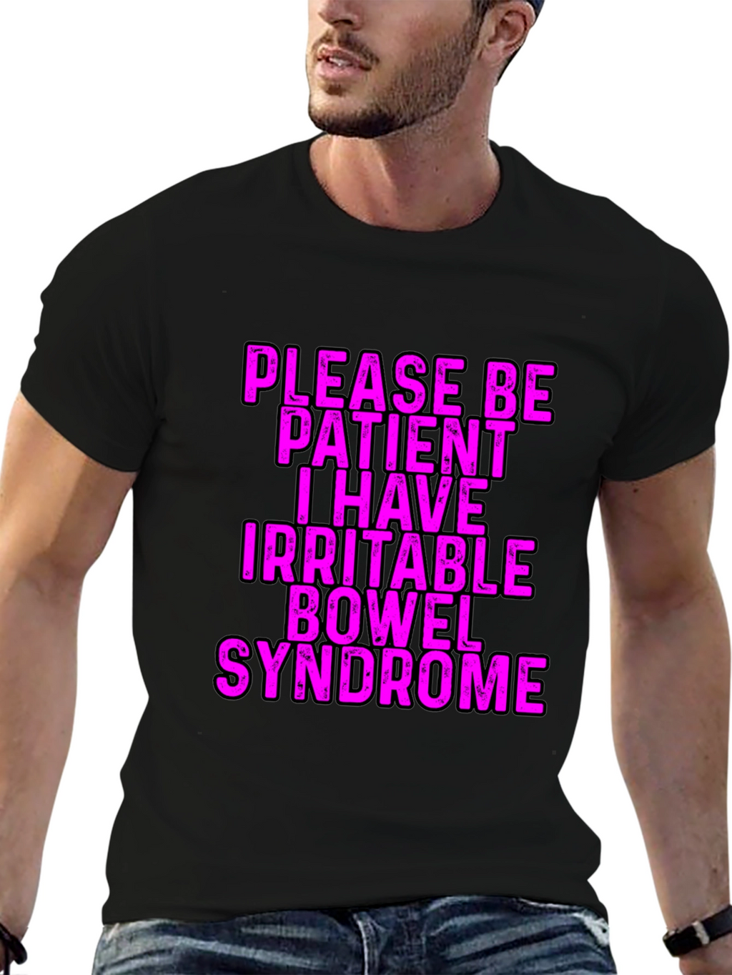 Irritable Bowel Syndrome Graphic Tee - Black