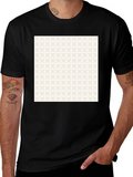 Patterned Print Black Tee