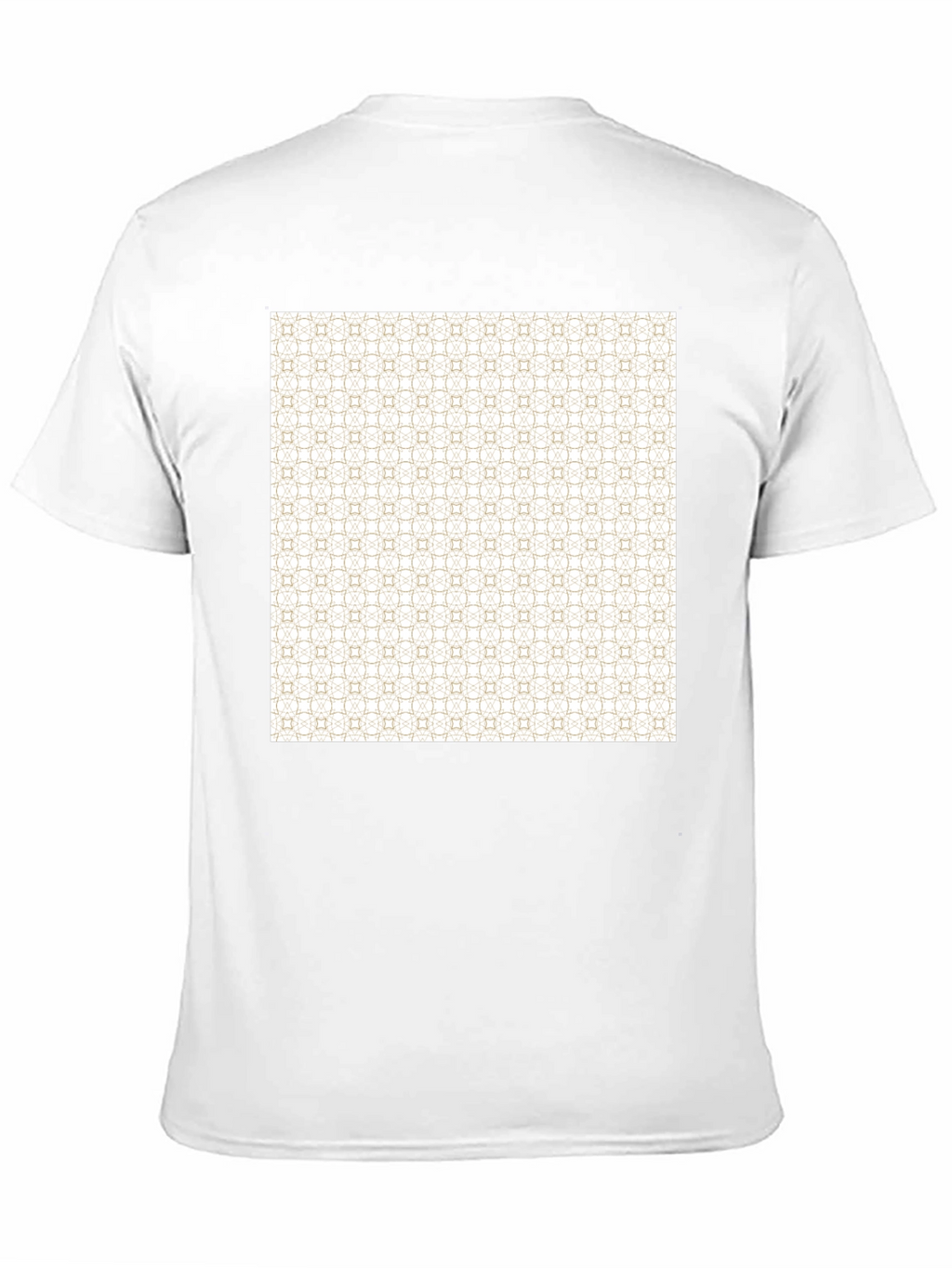 Patterned Print Black Tee