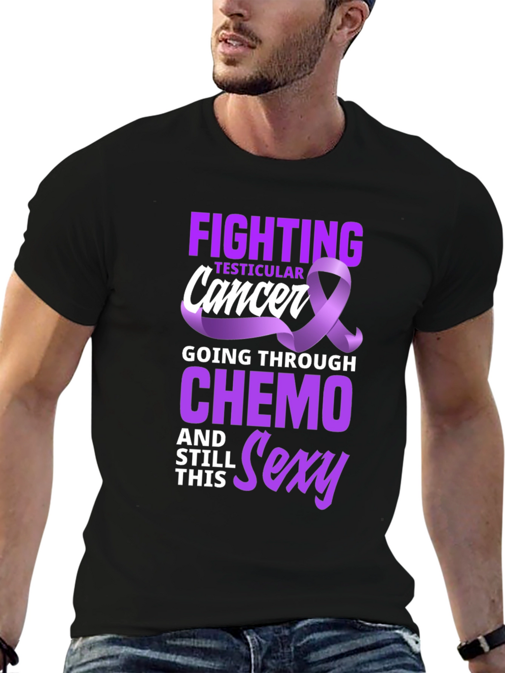 Fighting Testicular Cancer Chemo Sexy T-Shirt