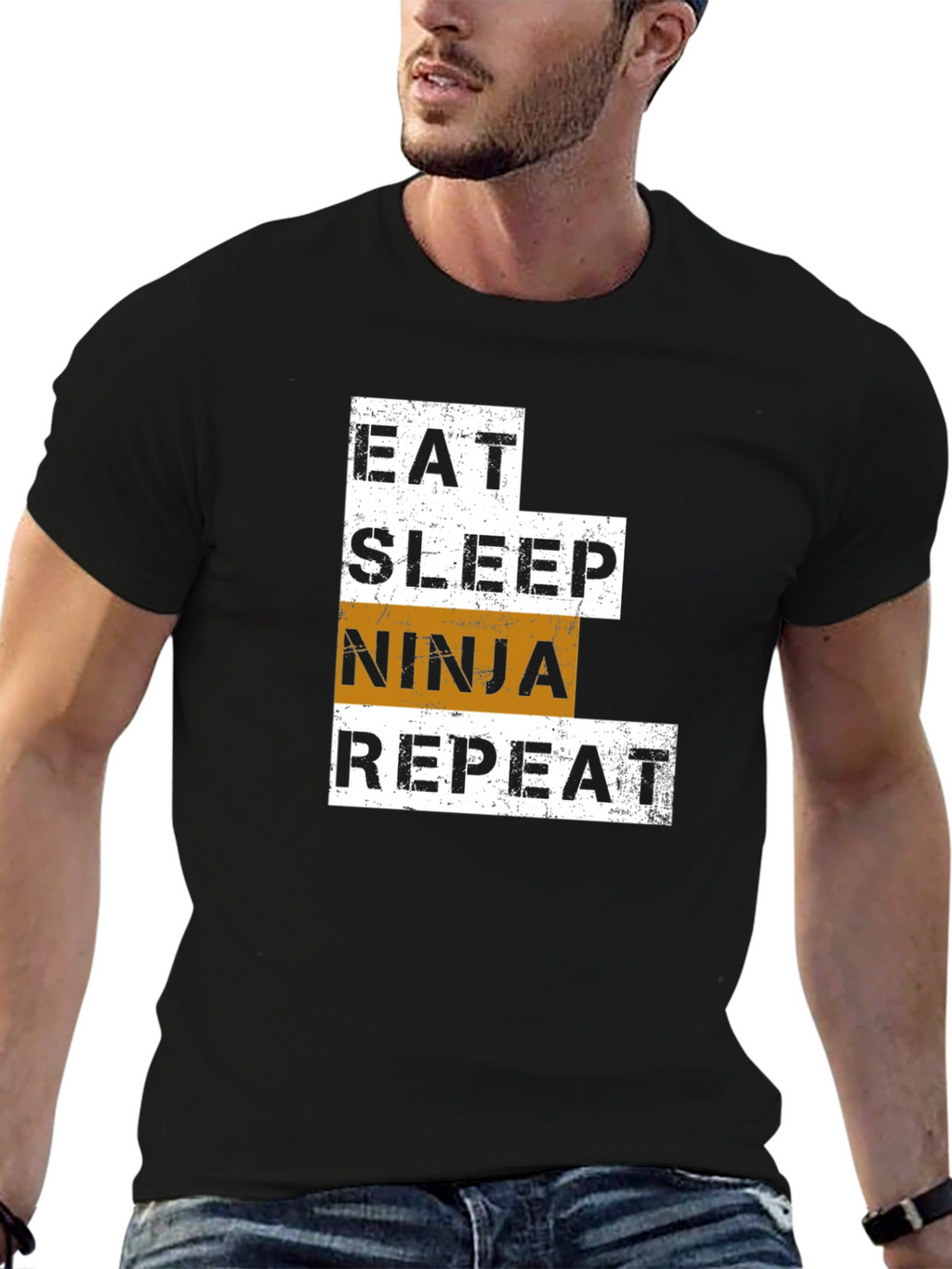Eat Sleep Ninja Repeat Graphic Tee