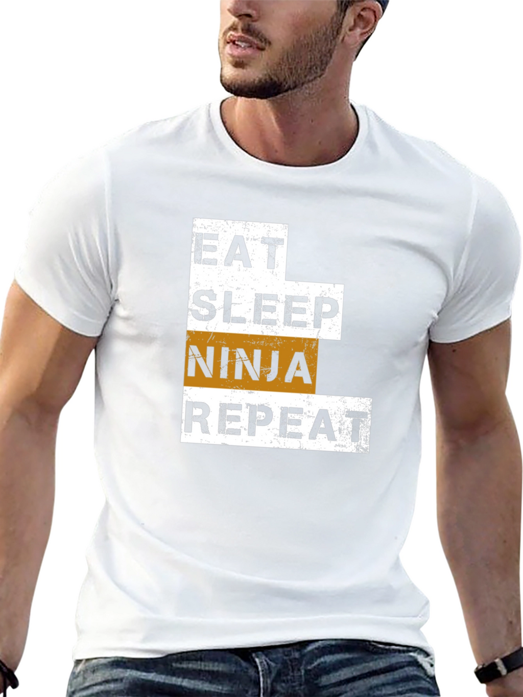 Eat Sleep Ninja Repeat Graphic Tee