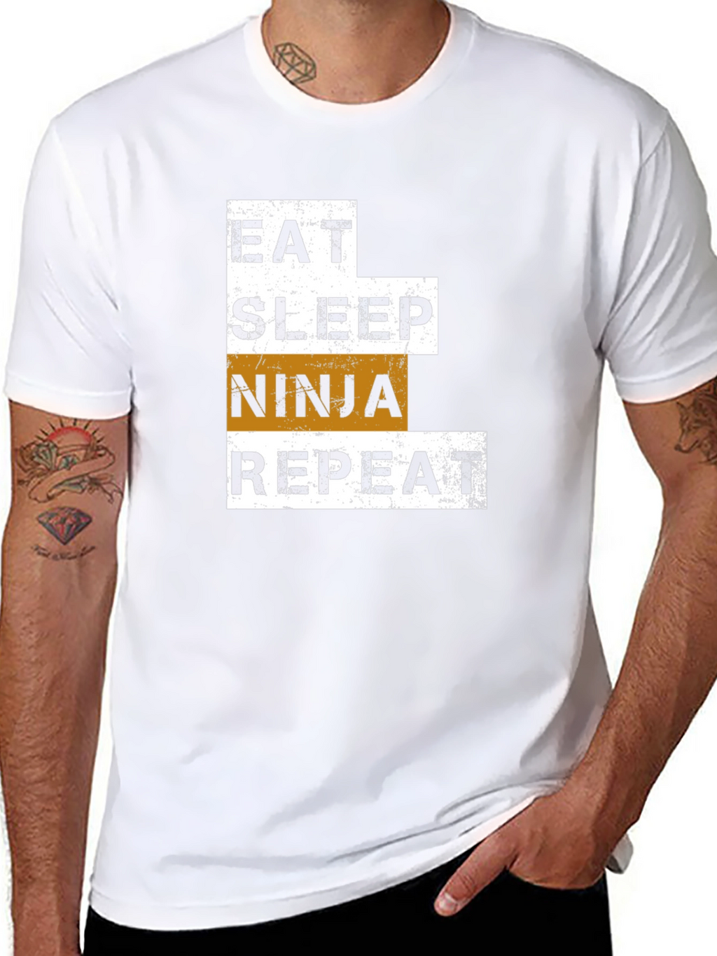 Eat Sleep Ninja Repeat Graphic Tee