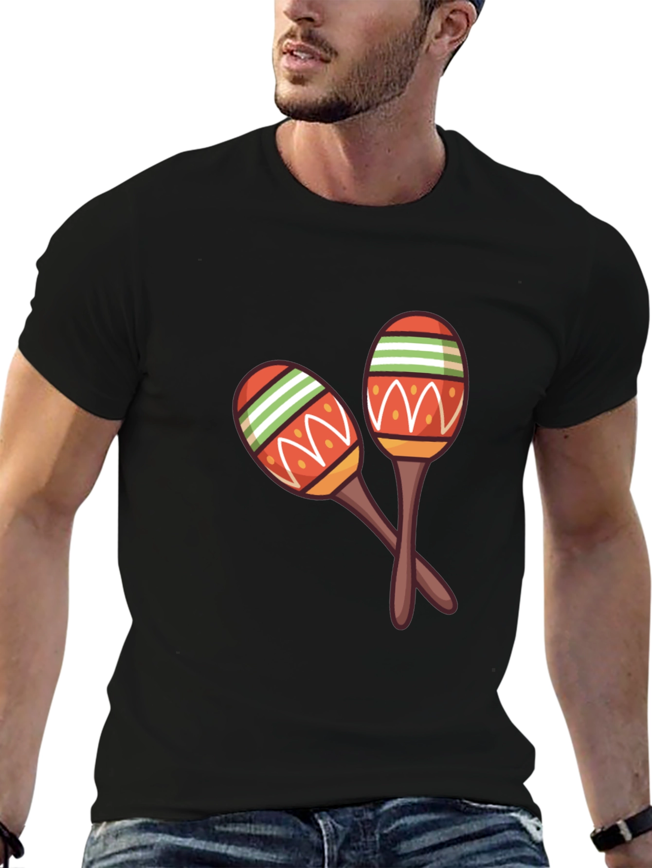 Maraca Graphic Tee - Black