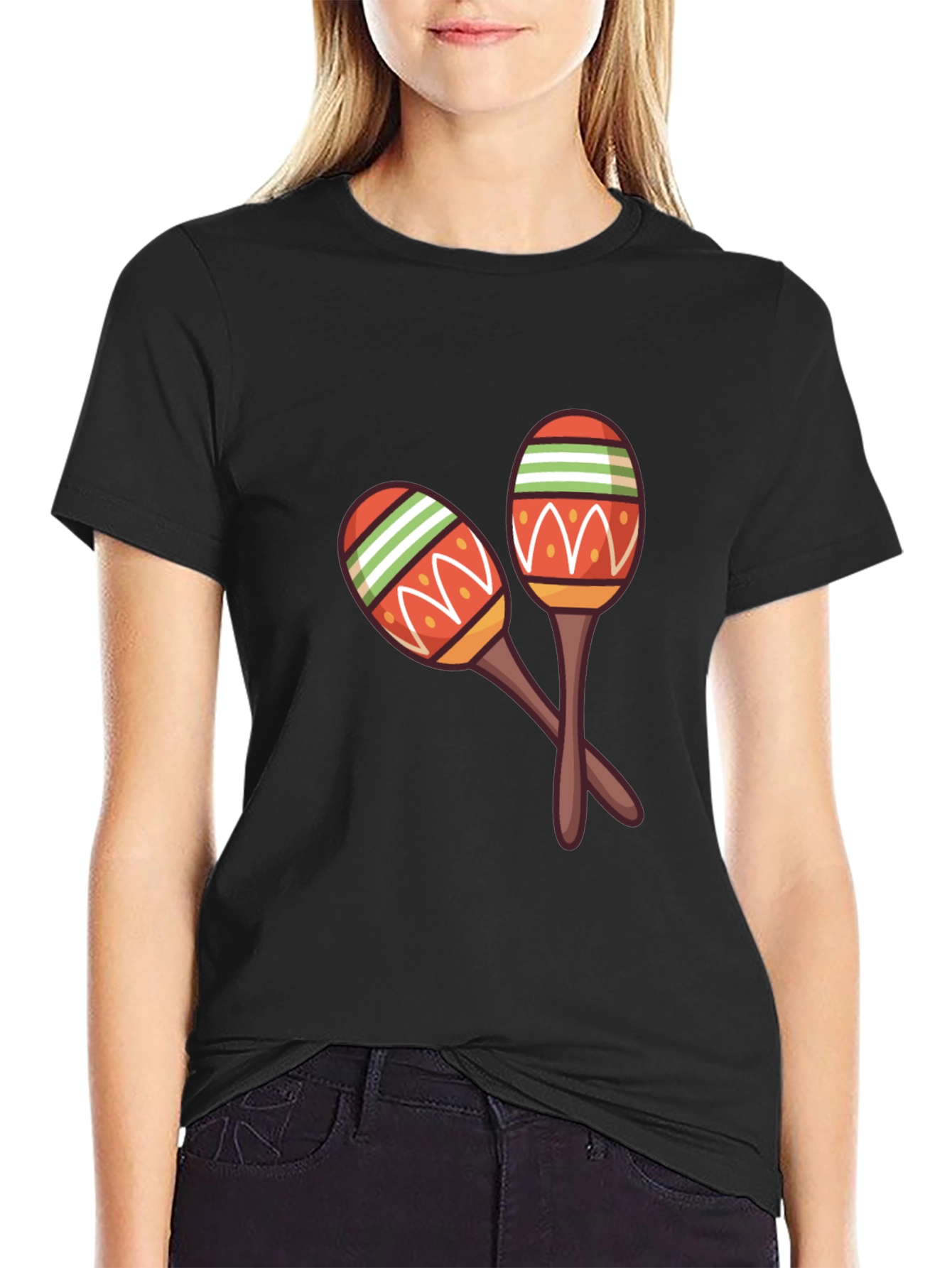 Maraca Graphic Tee - Black