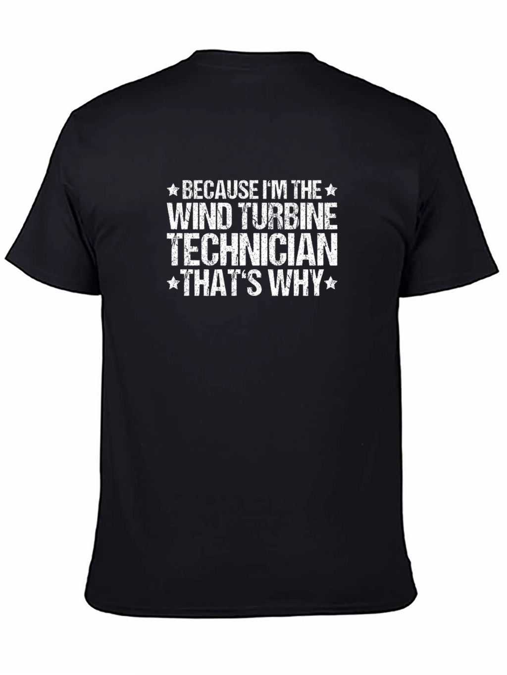 Wind Turbine Technician Black T-Shirt