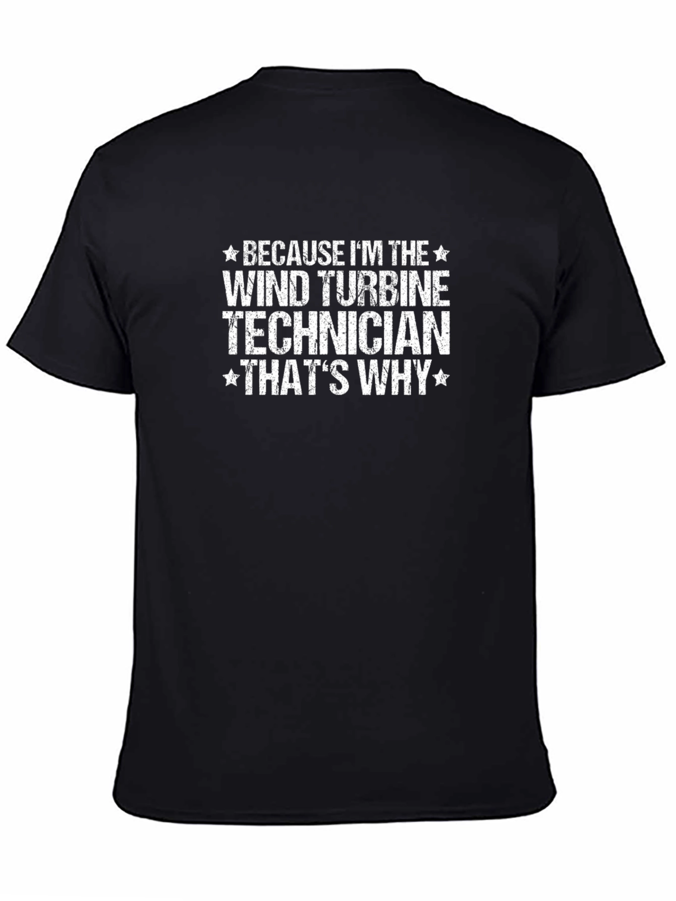 Wind Turbine Technician Black T-Shirt