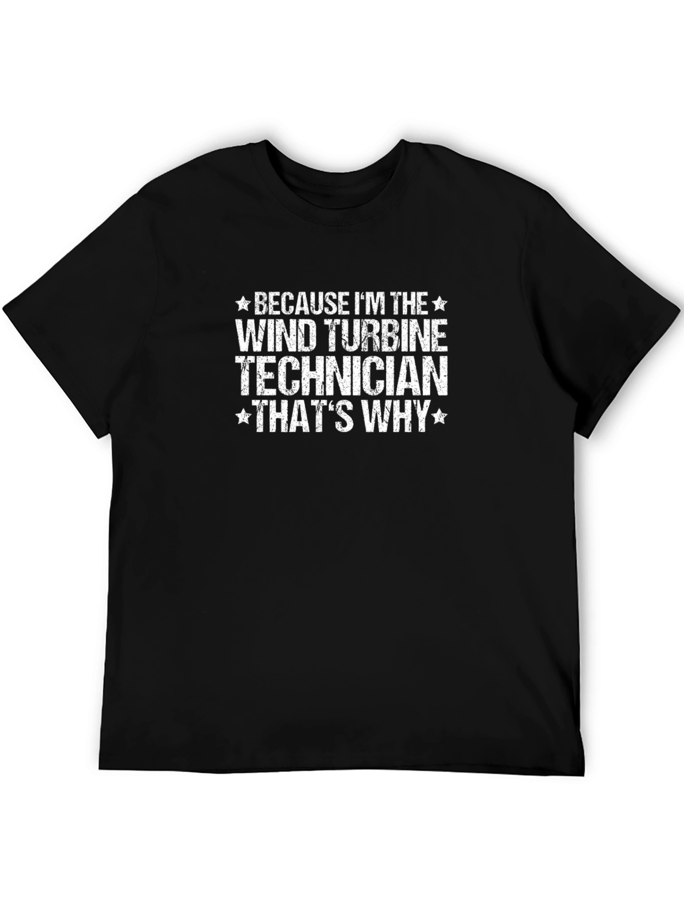 Wind Turbine Technician Black T-Shirt