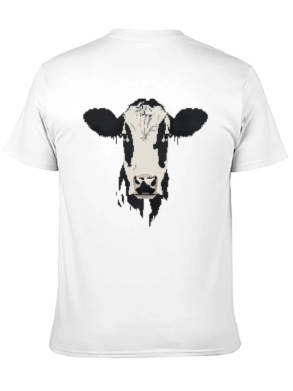 Cow Face Graphic Black T-Shirt