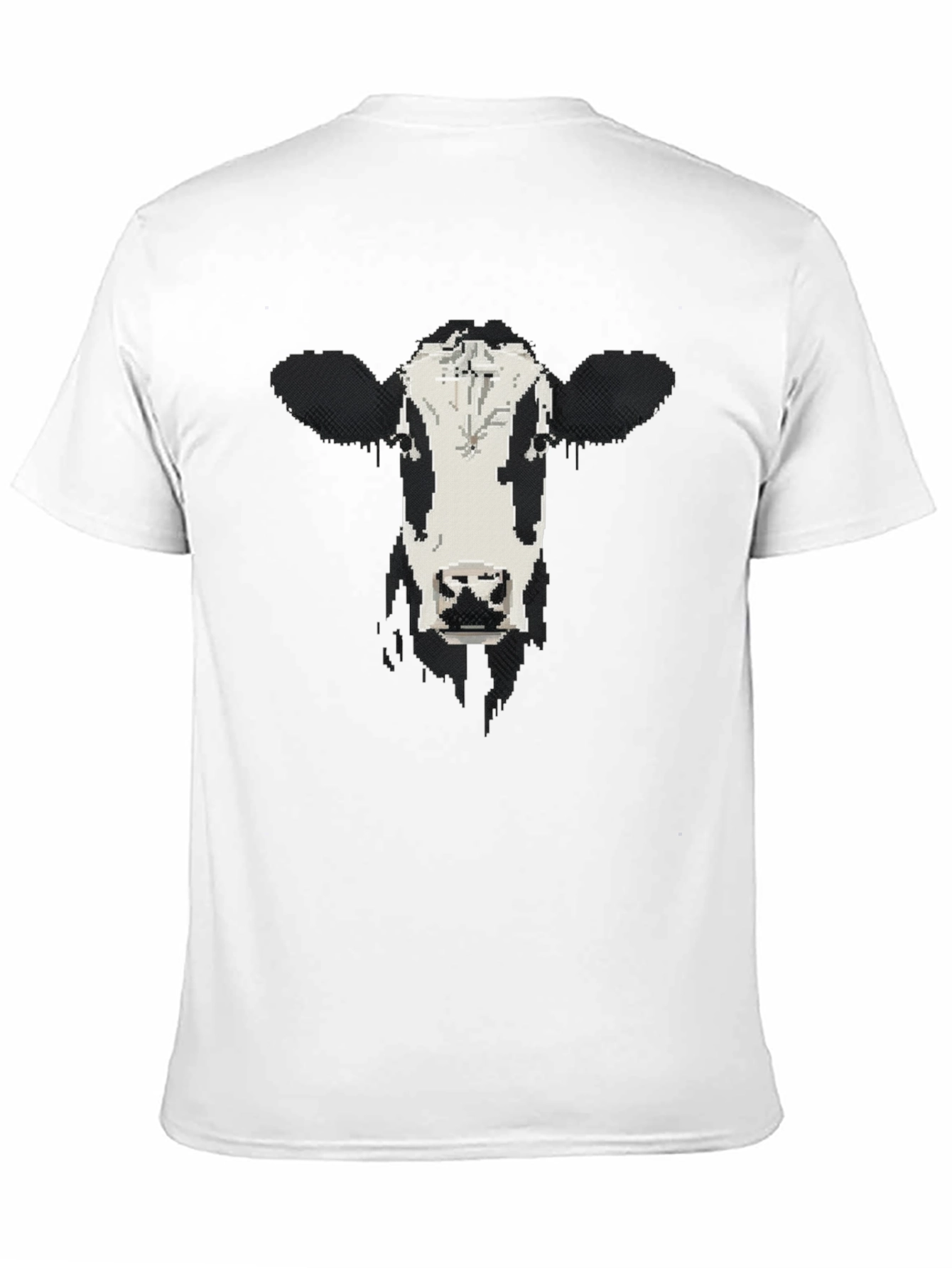 Cow Face Graphic Black T-Shirt