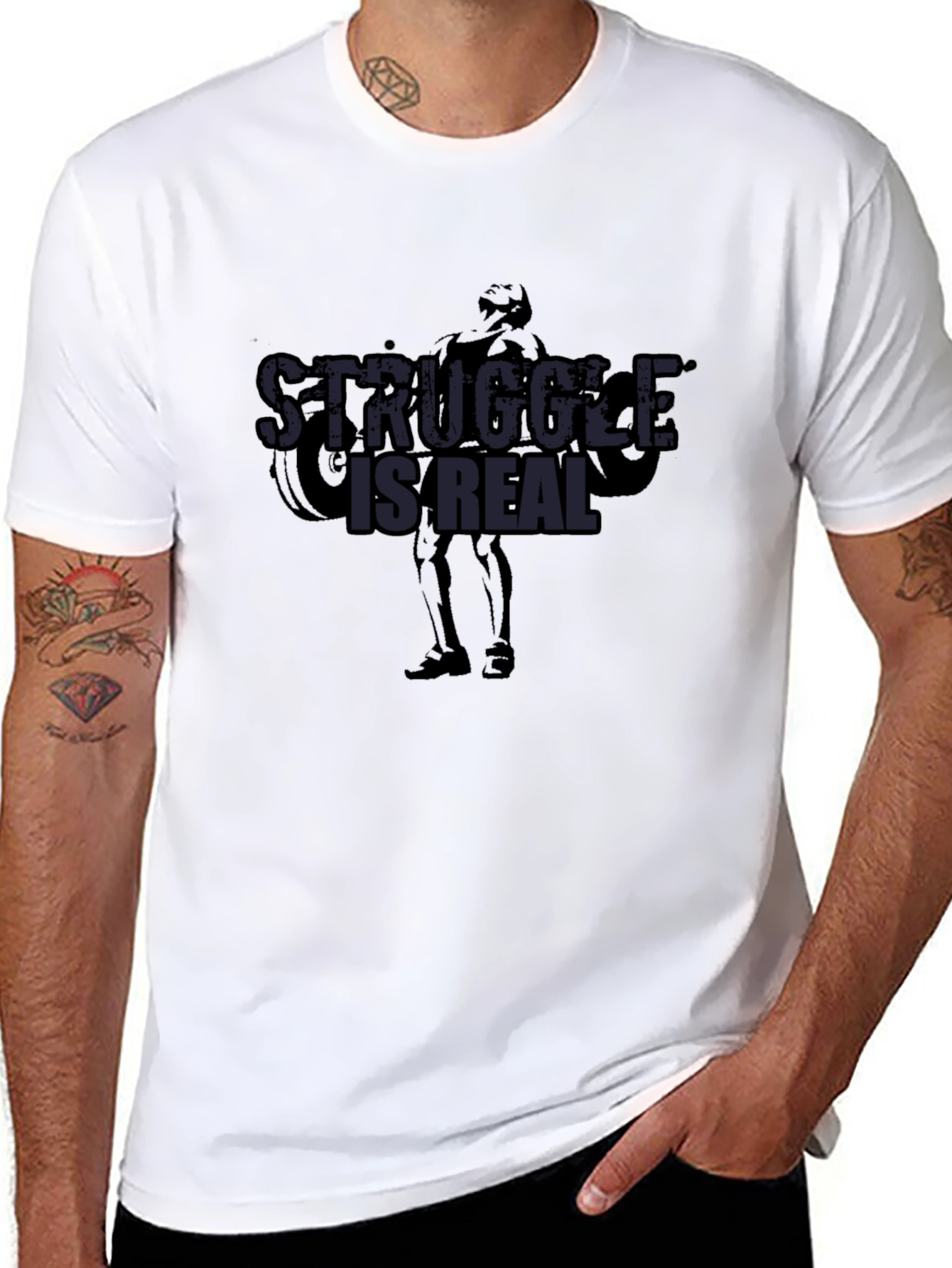 Struggle is Real Graphic T-Shirt - Gym & Fitness