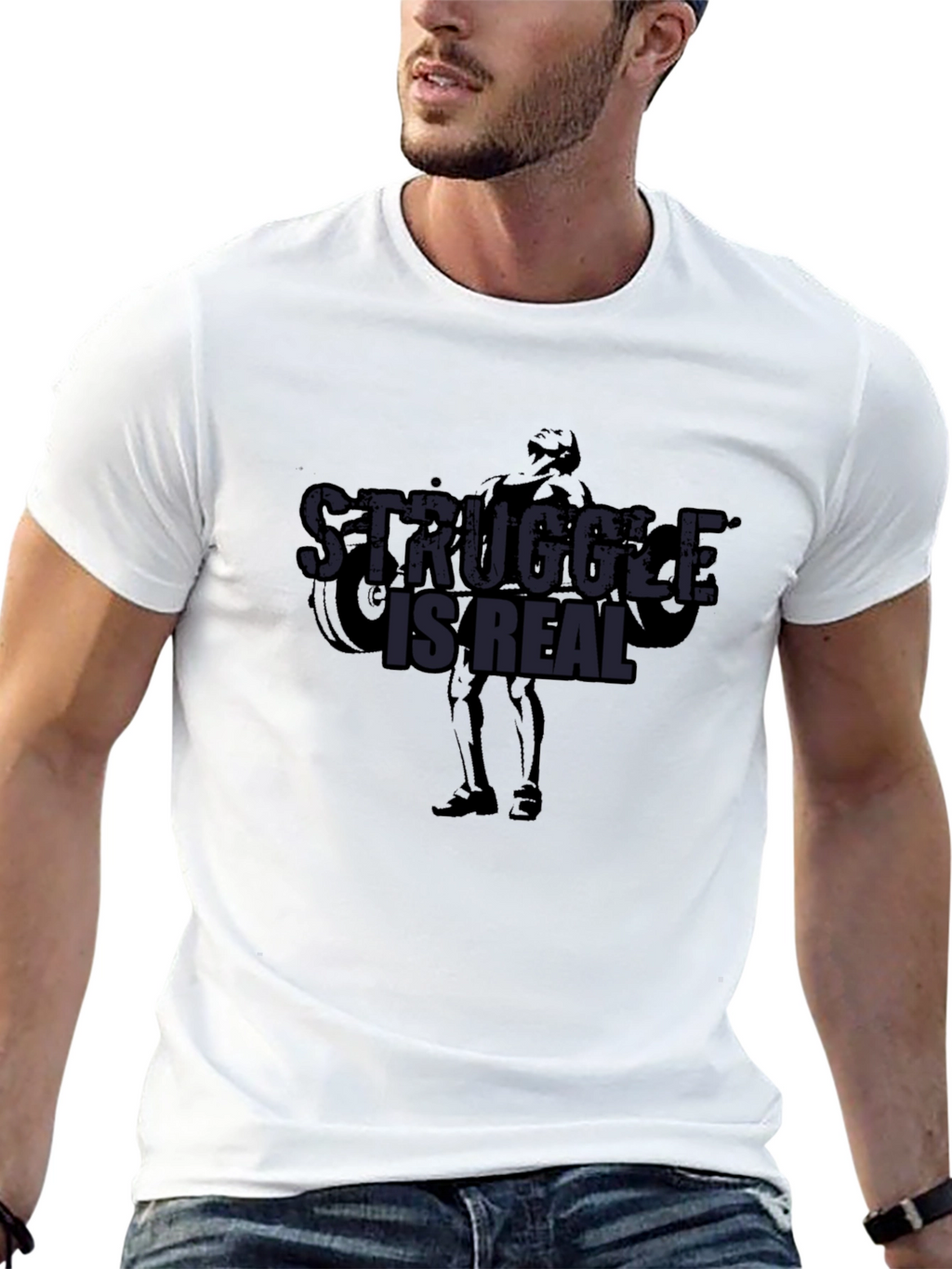 Struggle is Real Graphic T-Shirt - Gym & Fitness