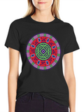 Vibrant Mandala Graphic Tee - Stylish Unisex Design