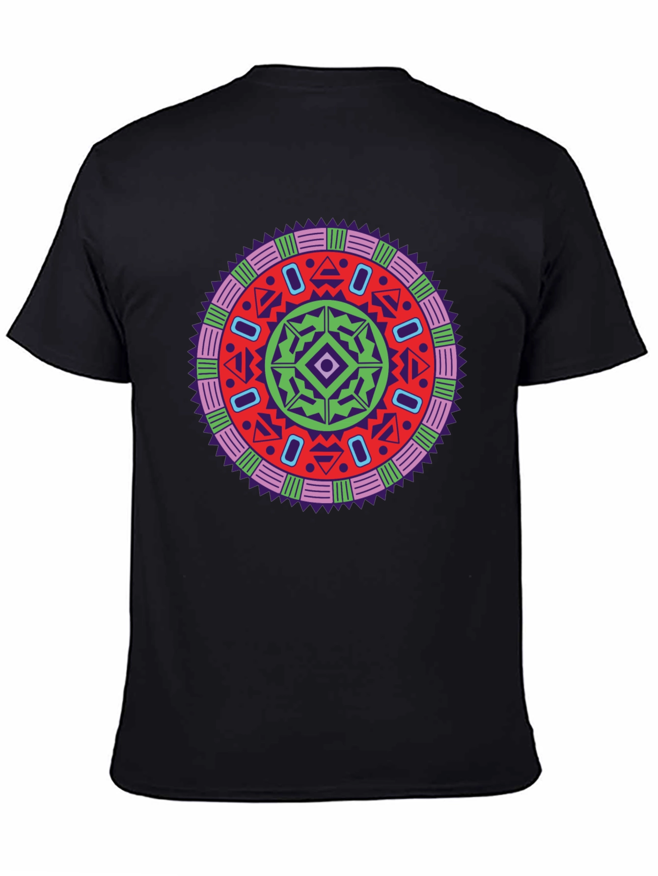 Vibrant Mandala Graphic Tee - Stylish Unisex Design